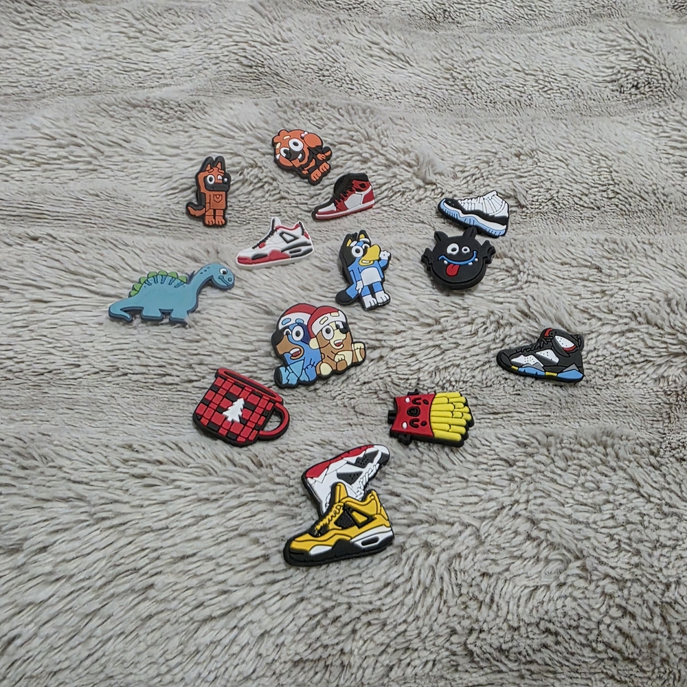 Colorful Shoe and Character Charms